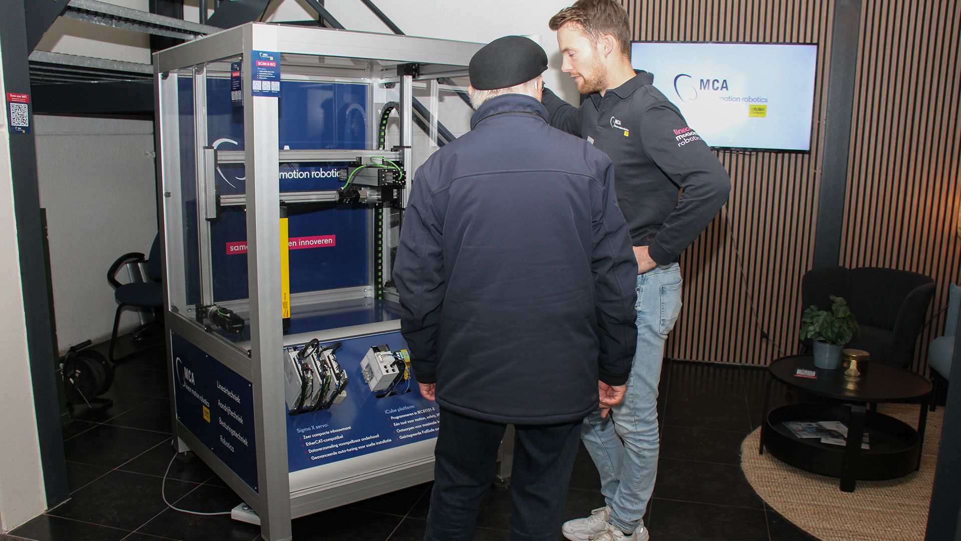 Voorbeeld icube controller in een machine