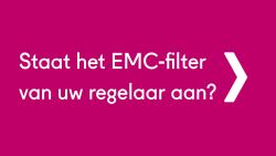 Tip: Staat het EMC filter van uw frequentieregelaar aan? Dit is namelijk niet standaard het geval.