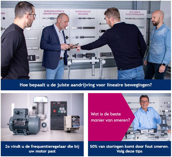 gratis technische kennis over trainingen en workshops over geleidingen, aandrijvingen, drives en motion en robotica