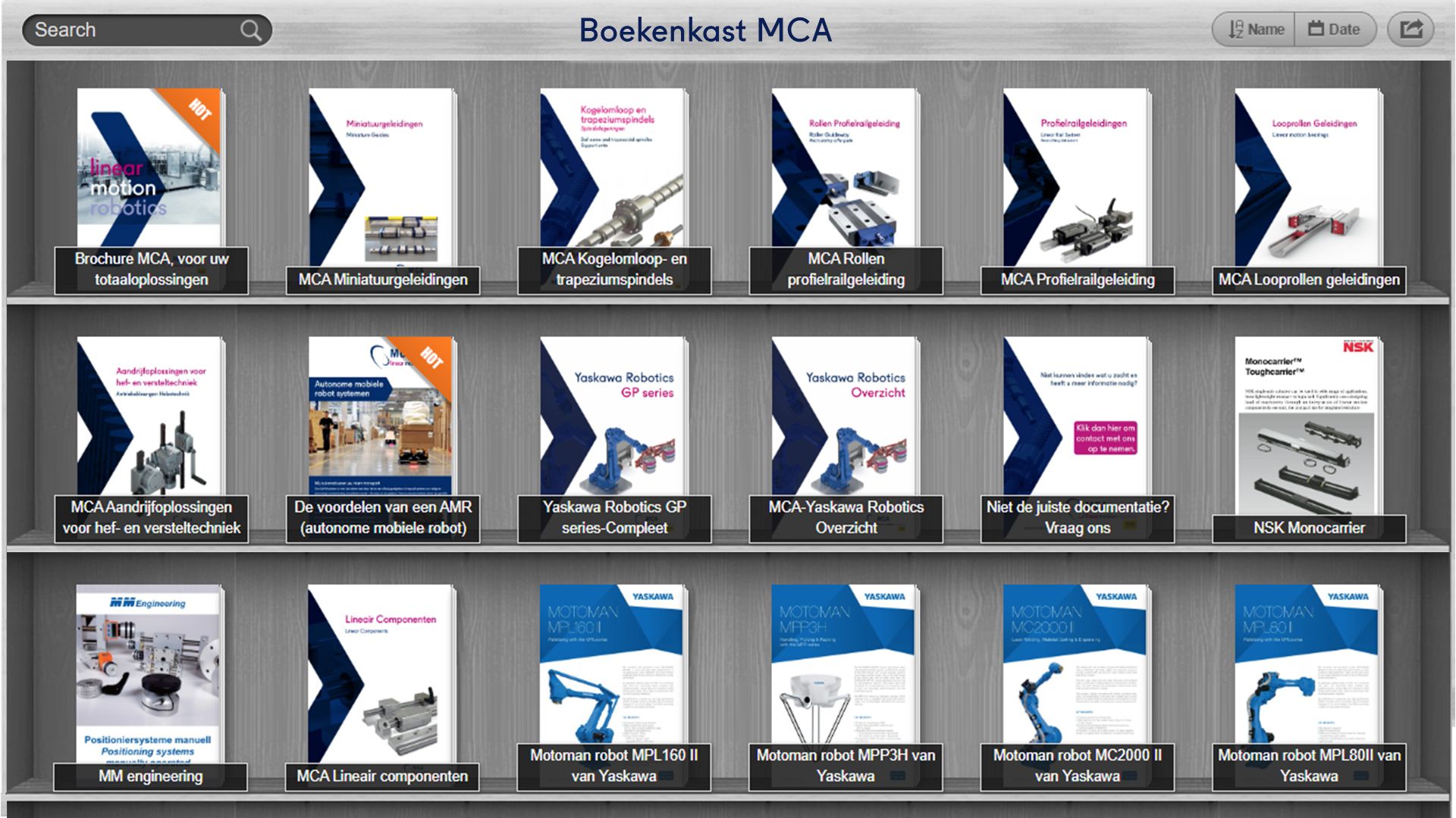 Bekijk de handleidingen en brochures van profielrailgeleidingen, miniatuurgeleidingen, voor al uw technische oplossingen en problemen. Hier vindt u uw antwoorden