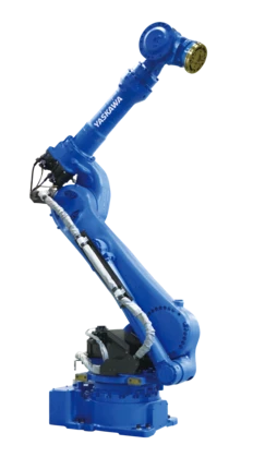 De robotcel bestaat uit een 6-assige Yaskawa GP225 robot, met een payload van 225 kg. Er kwam maatwerk bij kijken.