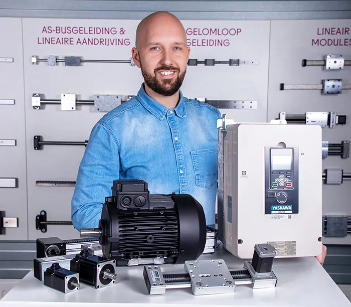 Onze experts helpen je met de beste oplossingen voor motion control, lineairtechniek en robotica. Technisch advies waar je écht iets aan hebt.